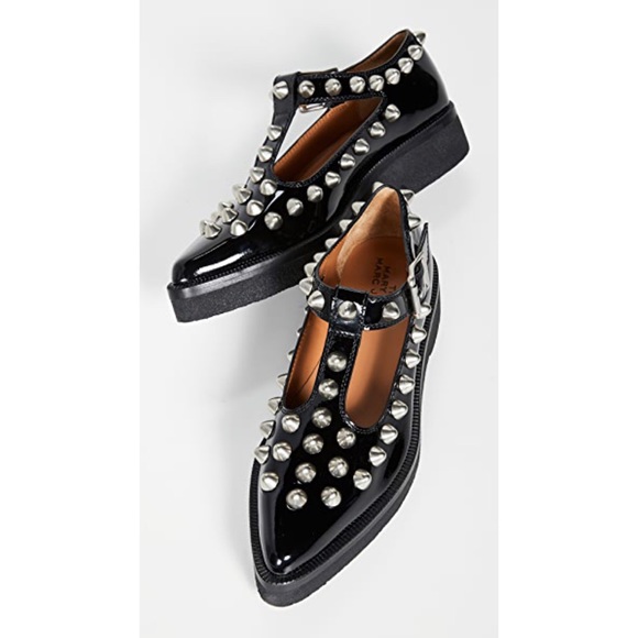 Marc Jacobs Shoes - Marc Jacobs Patent Studded Mary Jane Leather flats